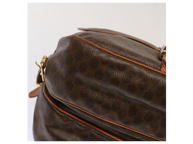 Céline CELINE Borsa a tracolla in tela macadam PVC marrone Auth 70829 - vista 15