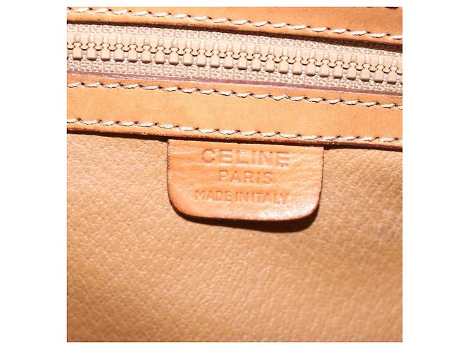 Céline CELINE Borsa a tracolla in tela macadam PVC marrone Auth 70829 - vista 18