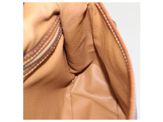 Céline CELINE Borsa a tracolla in tela macadam PVC marrone Auth 70829 - vista 23
