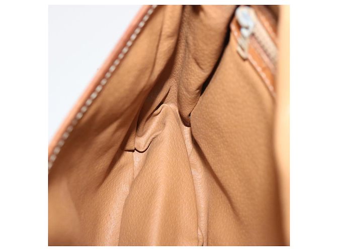 Céline CELINE Borsa a tracolla in tela macadam PVC marrone Auth 70829 - vista 24