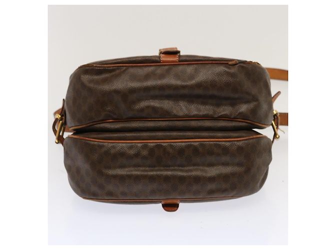 Céline CELINE Borsa a tracolla in tela macadam PVC marrone Auth 70829 - vista 5