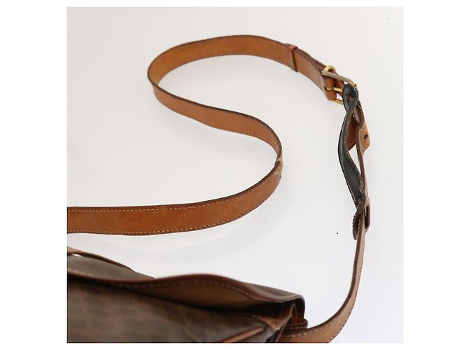 Céline CELINE Borsa a tracolla in tela macadam PVC marrone Auth 70829 - vista 8