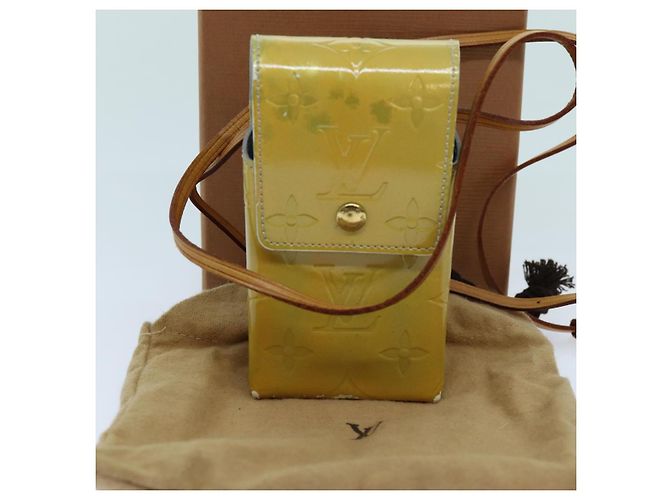 Pitillera verde Vernis con monograma LOUIS VUITTON Gris M91050 LV Auth yk11583 - vista 12