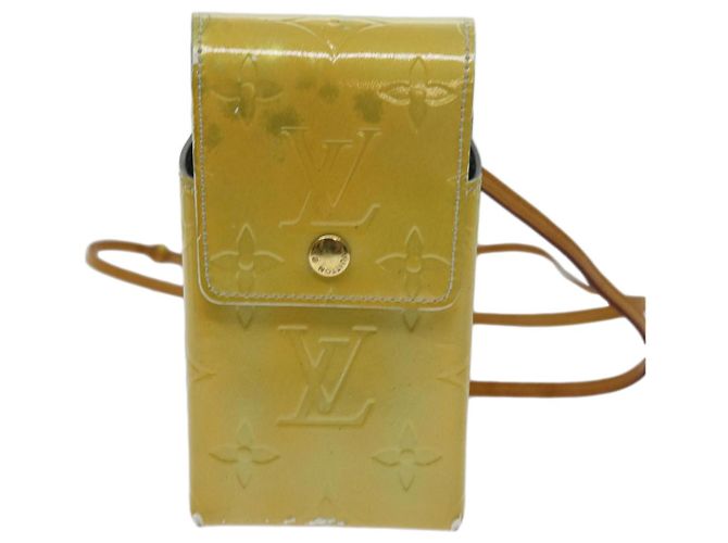 Pitillera verde Vernis con monograma LOUIS VUITTON Gris M91050 LV Auth yk11583 - vista 13