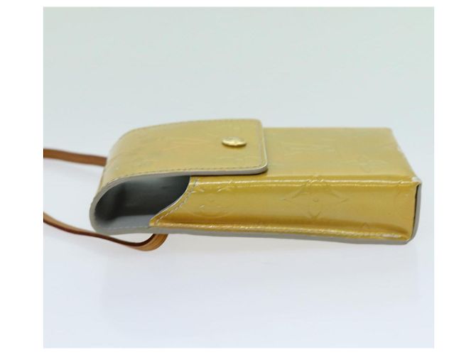 Pitillera verde Vernis con monograma LOUIS VUITTON Gris M91050 LV Auth yk11583 - vista 5