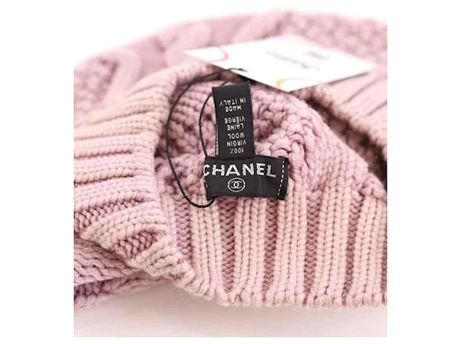 Chanel berretto di lana Rosa - vista 5