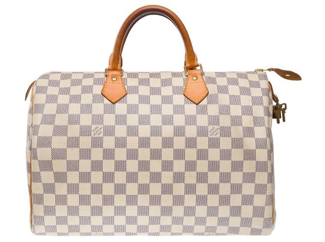 LOUIS VUITTON Speedy Bag in White Canvas - 101841 - view 3