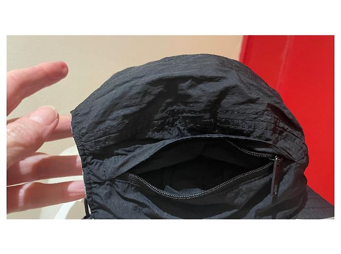 Cappellino reversibile Kenzo logo tigre nero e grigio nylon - vista 5