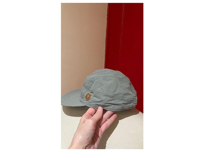 Cappellino reversibile Kenzo logo tigre nero e grigio nylon - vista 7