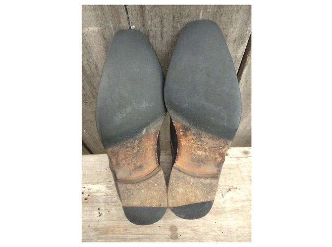 Scarpe Derby Moreschi in pelle marrone - vista 3