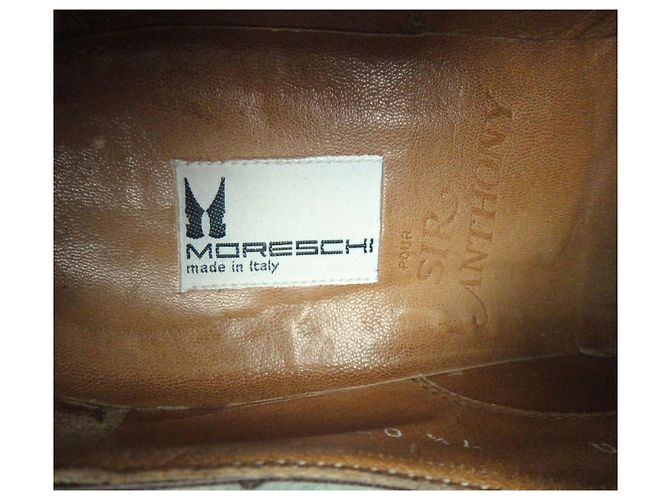 Scarpe Derby Moreschi in pelle marrone - vista 7