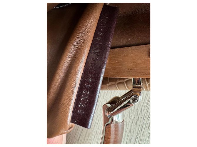 Bolso Fendi Peekaboo de piel de cocodrilo marrón Castaño - vista 11