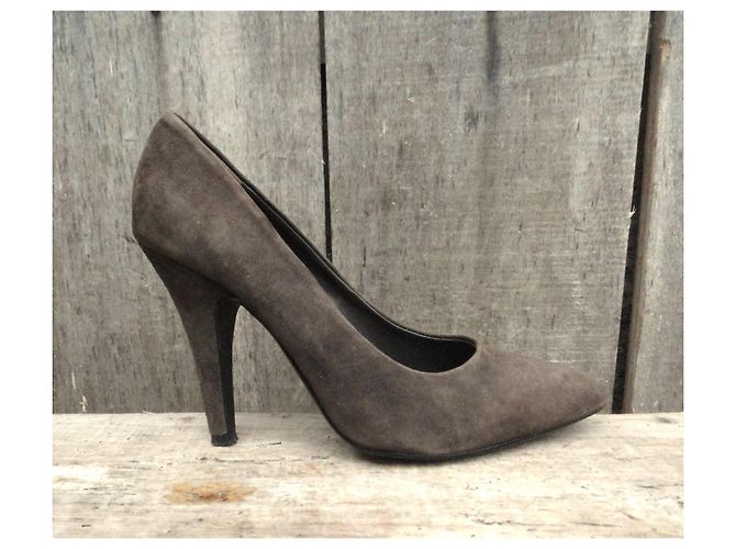 Minelli Pumps Braun Wildleder Absatz 36 - Ansicht 2
