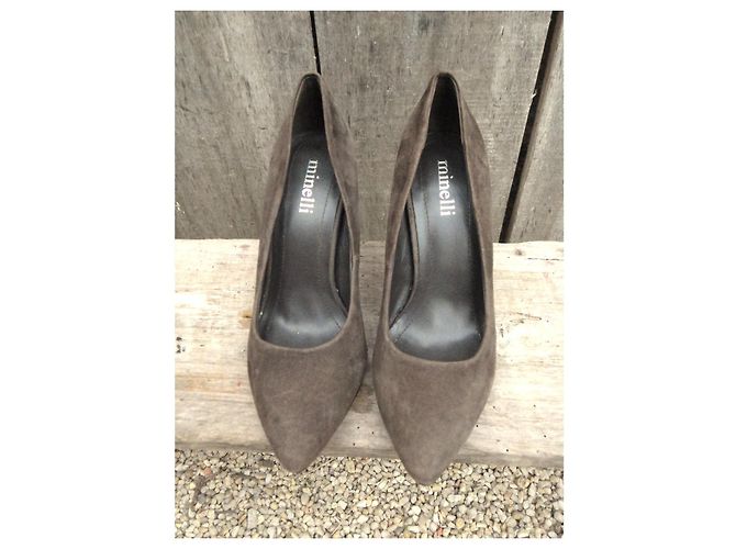 Minelli Pumps Braun Wildleder Absatz 36 - Ansicht 3