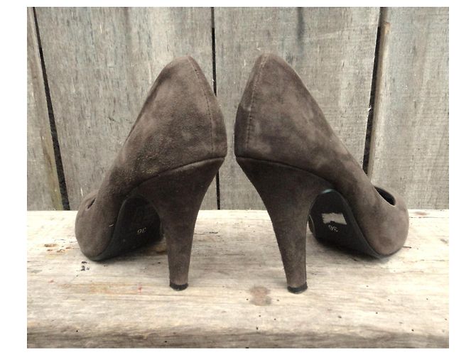 Minelli Pumps Braun Wildleder Absatz 36 - Ansicht 4