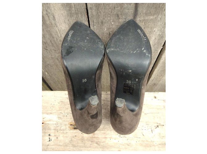 Minelli Pumps Braun Wildleder Absatz 36 - Ansicht 5