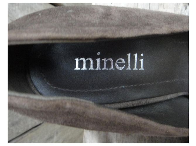 Minelli Pumps Braun Wildleder Absatz 36 - Ansicht 6