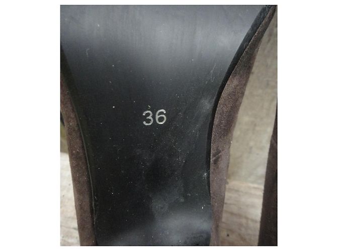Minelli Pumps Braun Wildleder Absatz 36 - Ansicht 7