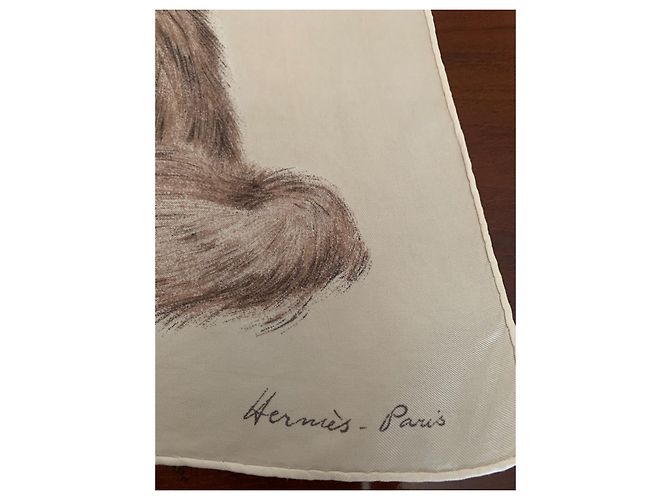 Hermès Schal "Perserkatzen" Roh - Ansicht 4