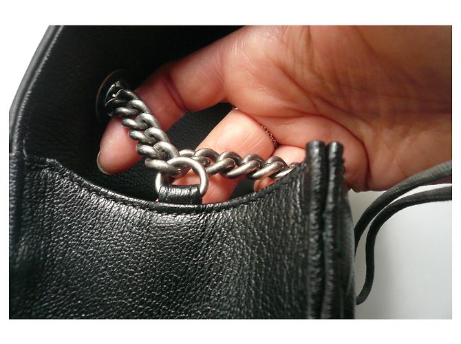 Grande borsa a tracolla Chanel CC University NUOVA Nero - vista 19