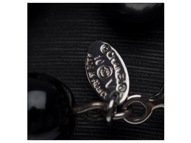 Gioielli CHANEL CC in perla nera - 101858 Nero - vista 5