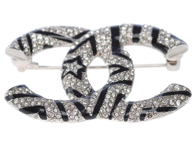 Gioielli CHANEL CC in metallo argentato - 101828 Argento - vista 3