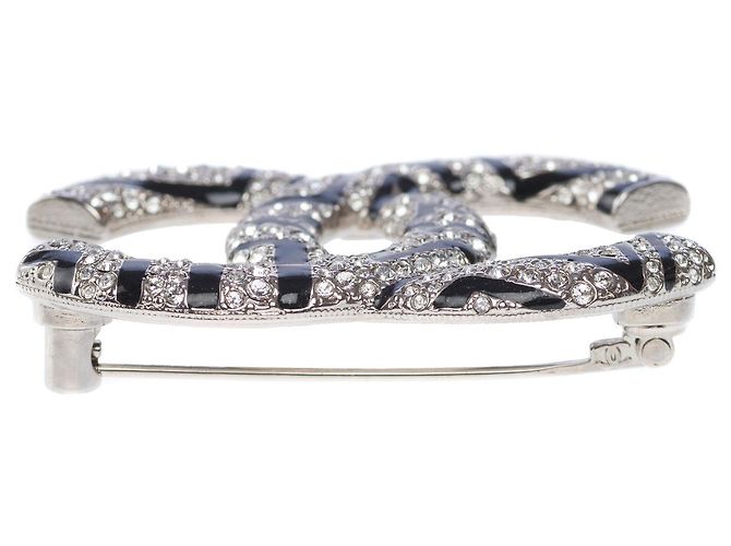 Gioielli CHANEL CC in metallo argentato - 101828 Argento - vista 4