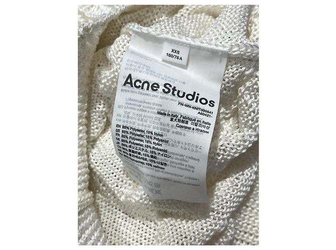 ACNE STUDIOS Tejido T.Internacional XXS Poliéster Blanco - vista 5