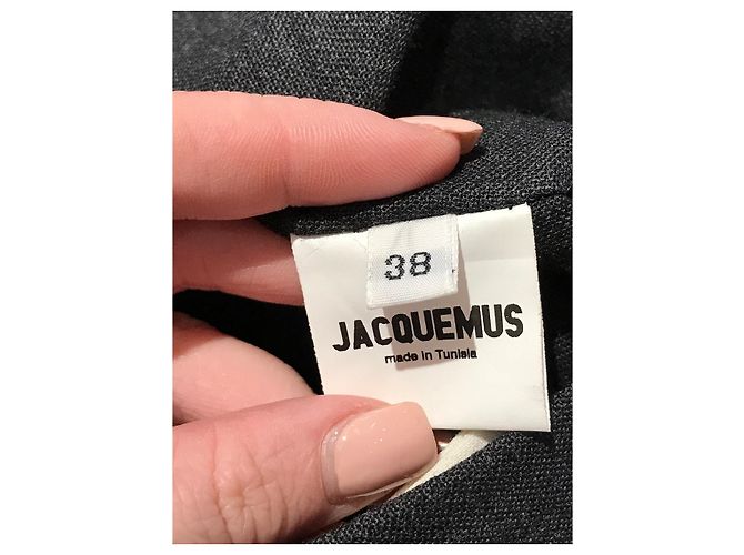 JACQUEMUS Tops T.FR 38 Lana Negro - vista 6