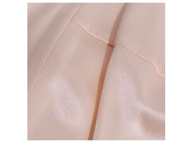 CHANEL - Top de seda beige (tamaño 42) - vista 4