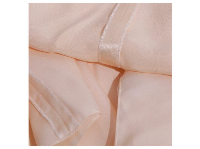 CHANEL - Top de seda beige (tamaño 42) - vista 5