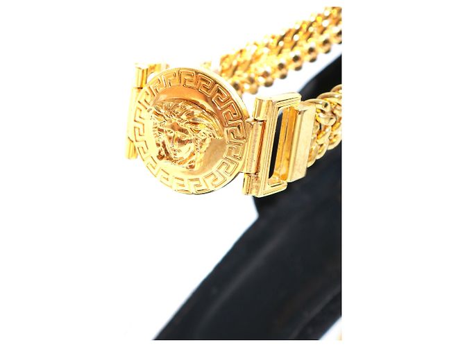 VERSACE - Medusa-Medaillon-Absatzpumps (Größe 37,5) Schwarz - Ansicht 3