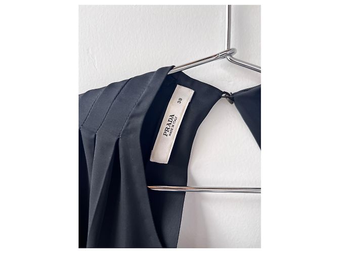 Vestido negro con espalda abierta de Prada Plata - vista 10