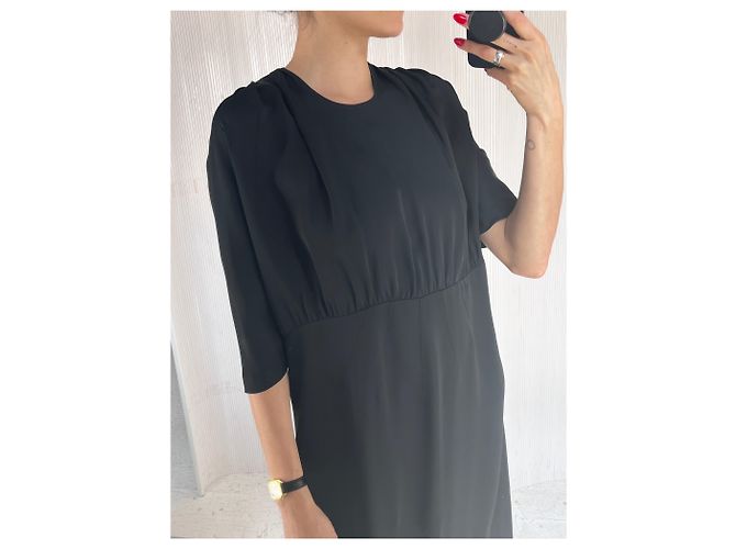 Vestido negro con espalda abierta de Prada Plata - vista 5