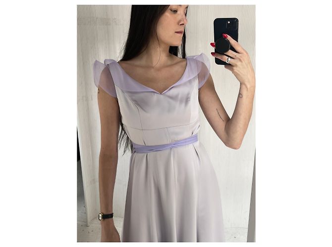 Emporio Armani Lavendelkleid von Armani Prive Silber - Ansicht 4
