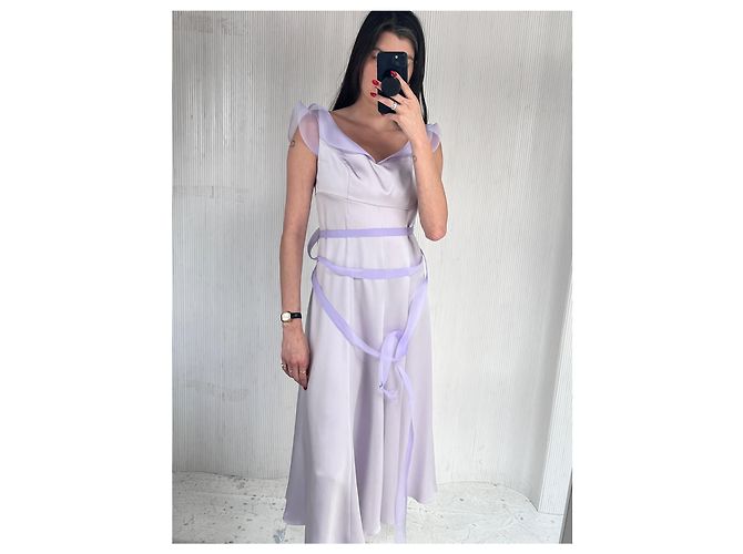 Emporio Armani Lavendelkleid von Armani Prive Silber - Ansicht 5