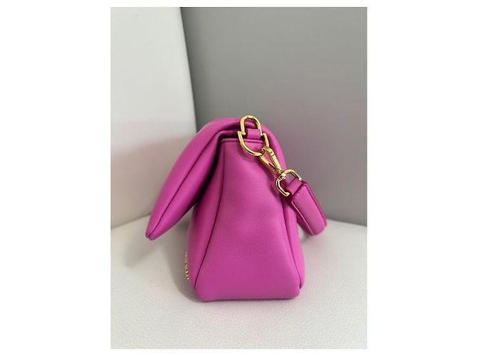 Jacquemus Bambimou LE CHOUCHOU Puffed flap bag. Rosa - vista 8
