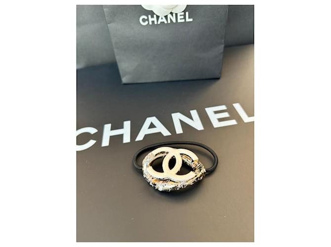 CHANEL ELASTISCHER HAARBAND, CC-LOOP Aus weiß - Ansicht 4