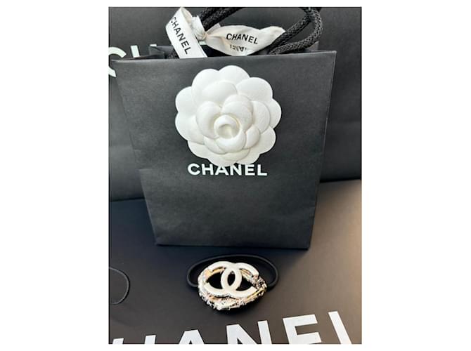 CHANEL ELASTISCHER HAARBAND, CC-LOOP Aus weiß - Ansicht 5
