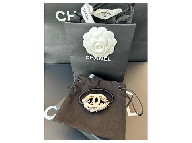 CHANEL ELASTISCHER HAARBAND, CC-LOOP Aus weiß - Ansicht 6