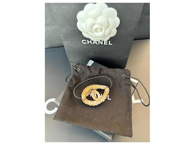 CHANEL ELASTISCHER HAARBAND, CC-LOOP Aus weiß - Ansicht 8