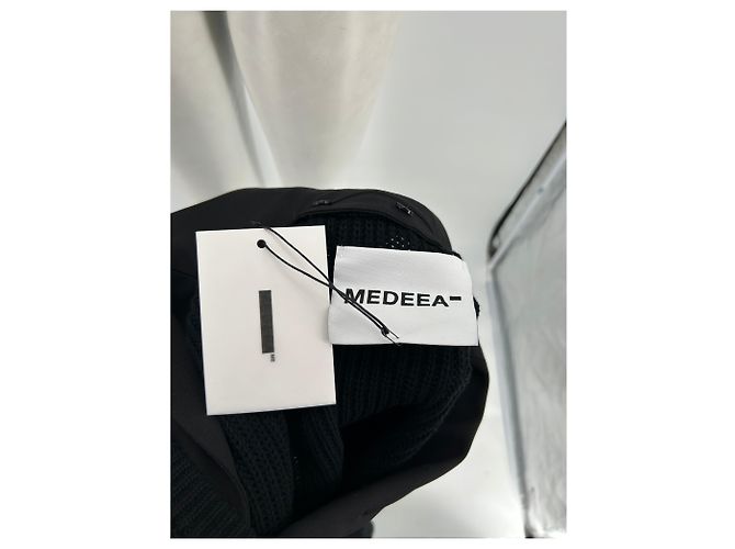 Autre Marque Unsignierte Strickwaren T.International S aus Baumwolle Schwarz - Ansicht 5
