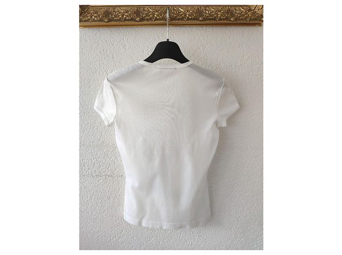 CAMISETA DOLCE & GABBANA EN JERSEY DE ALGODÓN CON ESTAMPADO DG. Blanco - vista 3