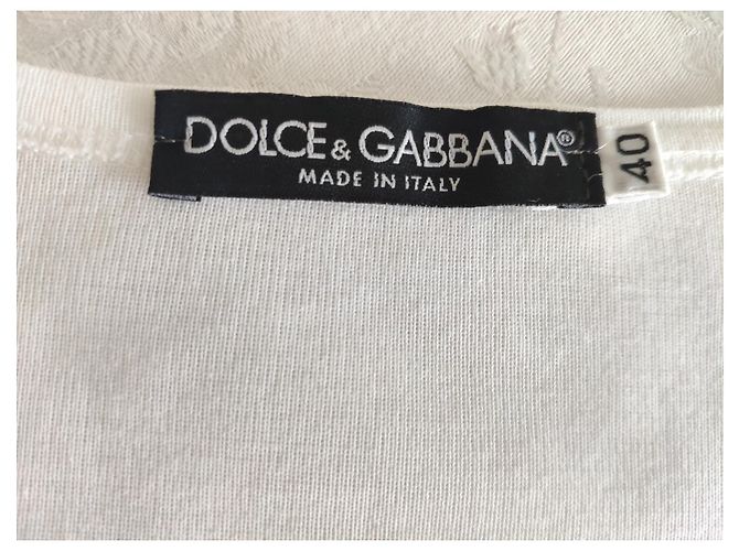 CAMISETA DOLCE & GABBANA EN JERSEY DE ALGODÓN CON ESTAMPADO DG. Blanco - vista 4