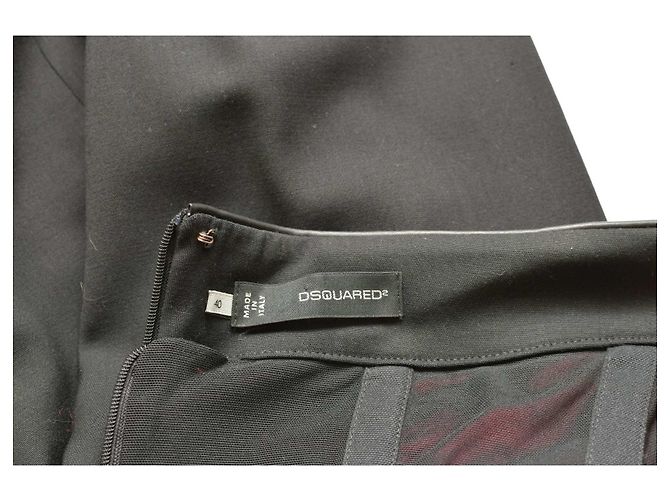 Dsquared2 Schwarzes Wollkleid - Ansicht 4