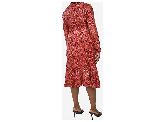 Altuzarra Set camicia e gonna con stampa serpente rosso - taglia UK 12 - vista 2