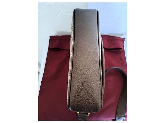 Borsa a mano Gucci Ophidia tela GG Supreme marrone - vista 7