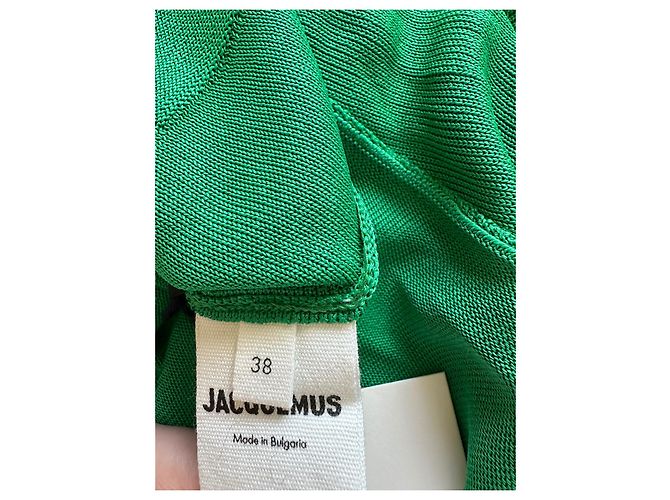 Jacquemus Kleid aus grünem Samt - Ansicht 7
