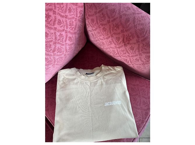 Jacquemus Maglietta a Maniche Lunghe Beige - vista 3