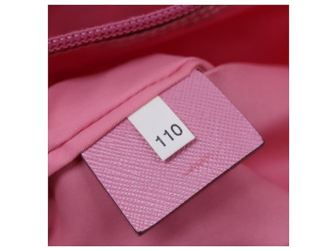 PRADA Hand Bag Nylon Pink Auth yk11651 - view 12